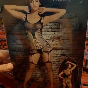 True Rock 1pc crotchless lingerie